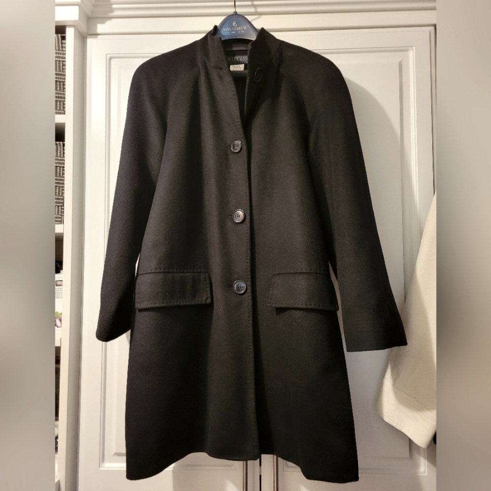 ⭐️Harve' Benard Collection 100% Cashmere Soft Black Winter Coat
